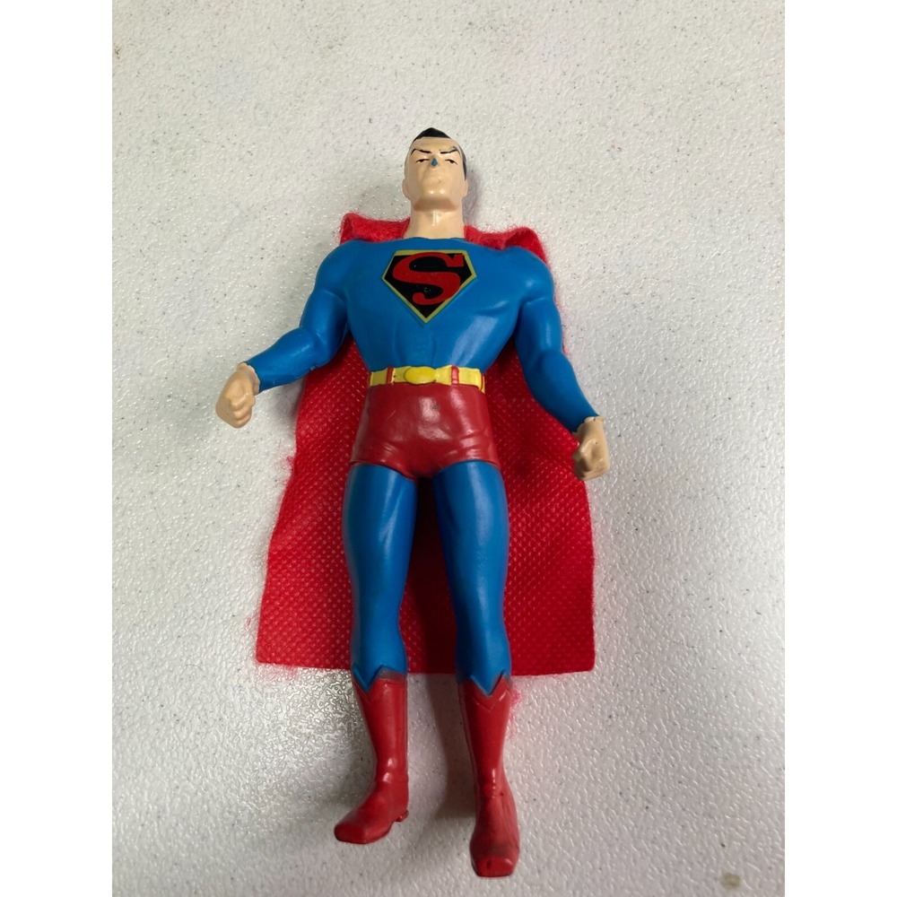 Vintage Superman Figure TM DC Comics S13 Rubber NJ Croce Bendable Clark Kent